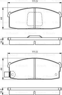 BOSCH 0 986 494 534 - Kit de plaquettes de frein, frein à disque cwaw.fr