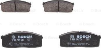 BOSCH 0 986 494 534 - Kit de plaquettes de frein, frein à disque cwaw.fr