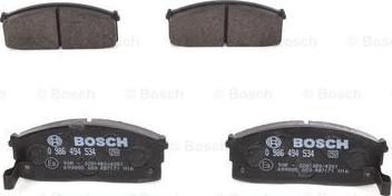 BOSCH 0 986 494 534 - Kit de plaquettes de frein, frein à disque cwaw.fr