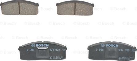 BOSCH 0 986 494 530 - Kit de plaquettes de frein, frein à disque cwaw.fr