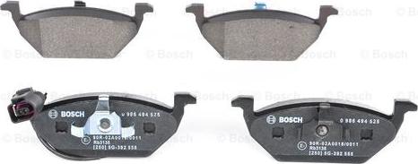 BOSCH 0 986 494 525 - Kit de plaquettes de frein, frein à disque cwaw.fr