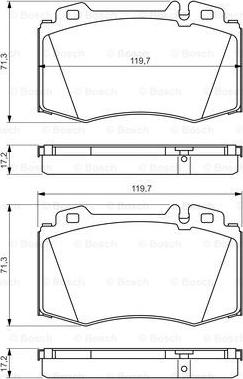 BOSCH 0 986 494 576 - Kit de plaquettes de frein, frein à disque cwaw.fr