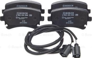 BOSCH 0 986 494 669 - Kit de plaquettes de frein, frein à disque cwaw.fr