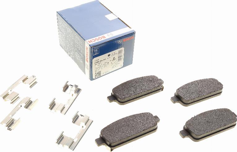 BOSCH 0 986 494 666 - Kit de plaquettes de frein, frein à disque cwaw.fr