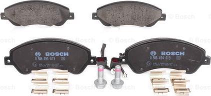 BOSCH 0 986 494 613 - Kit de plaquettes de frein, frein à disque cwaw.fr