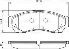 BOSCH 0 986 494 681 - Kit de plaquettes de frein, frein à disque cwaw.fr