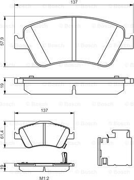 BOSCH 0 986 494 638 - Kit de plaquettes de frein, frein à disque cwaw.fr