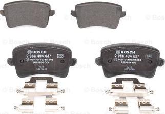 BOSCH 0 986 494 637 - Kit de plaquettes de frein, frein à disque cwaw.fr