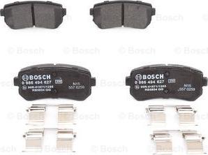 BOSCH 0 986 494 627 - Kit de plaquettes de frein, frein à disque cwaw.fr