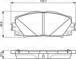 BOSCH 0 986 494 670 - Kit de plaquettes de frein, frein à disque cwaw.fr