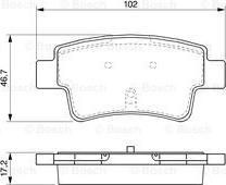 BOSCH 0 986 494 094 - Kit de plaquettes de frein, frein à disque cwaw.fr