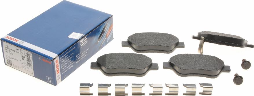 BOSCH 0 986 494 092 - Kit de plaquettes de frein, frein à disque cwaw.fr