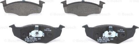 BOSCH 0 986 494 005 - Kit de plaquettes de frein, frein à disque cwaw.fr