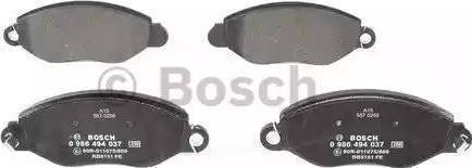 BOSCH 986424657 - Kit de plaquettes de frein, frein à disque cwaw.fr