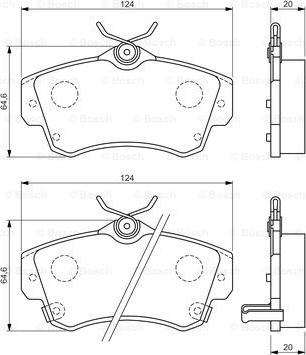 BOSCH 0 986 494 029 - Kit de plaquettes de frein, frein à disque cwaw.fr