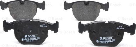 BOSCH 0 986 494 028 - Kit de plaquettes de frein, frein à disque cwaw.fr