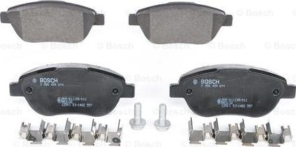 BOSCH 0 986 494 074 - Kit de plaquettes de frein, frein à disque cwaw.fr