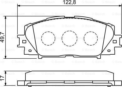 BOSCH 0 986 494 198 - Kit de plaquettes de frein, frein à disque cwaw.fr