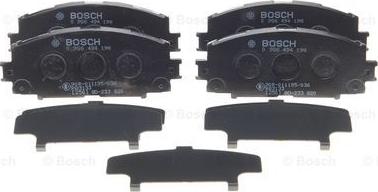 BOSCH 0 986 494 198 - Kit de plaquettes de frein, frein à disque cwaw.fr