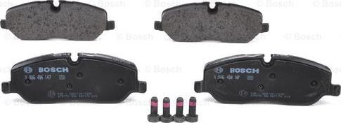 BOSCH 0 986 494 147 - Kit de plaquettes de frein, frein à disque cwaw.fr