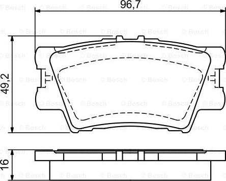 BOSCH 0 986 494 154 - Kit de plaquettes de frein, frein à disque cwaw.fr