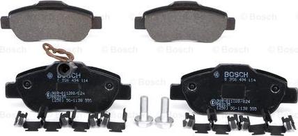 BOSCH 0 986 494 114 - Kit de plaquettes de frein, frein à disque cwaw.fr