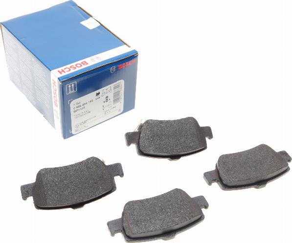 BOSCH 0 986 494 182 - Kit de plaquettes de frein, frein à disque cwaw.fr