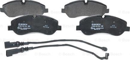 BOSCH 0 986 494 844 - Kit de plaquettes de frein, frein à disque cwaw.fr