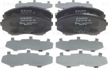 BOSCH 0 986 494 855 - Kit de plaquettes de frein, frein à disque cwaw.fr