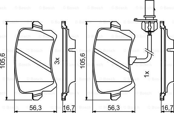 BOSCH 0 986 494 814 - Kit de plaquettes de frein, frein à disque cwaw.fr