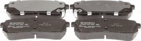 BOSCH 0 986 494 828 - Kit de plaquettes de frein, frein à disque cwaw.fr