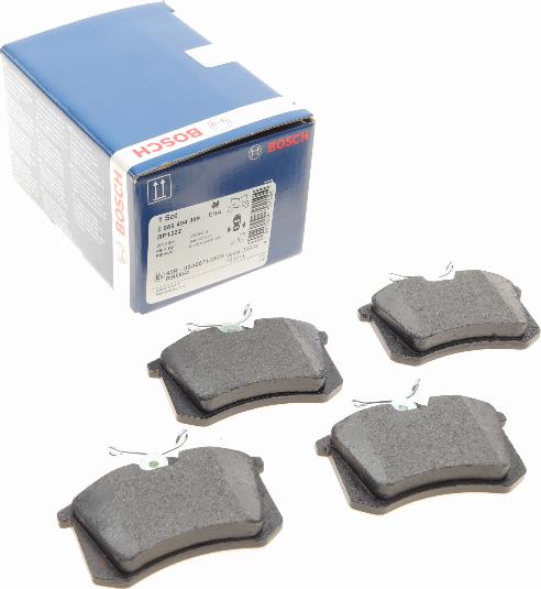 BOSCH 0 986 494 399 - Kit de plaquettes de frein, frein à disque cwaw.fr