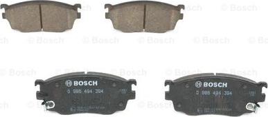 BOSCH 0 986 494 394 - Kit de plaquettes de frein, frein à disque cwaw.fr