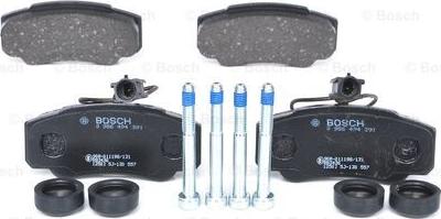 BOSCH 0 986 494 391 - Kit de plaquettes de frein, frein à disque cwaw.fr