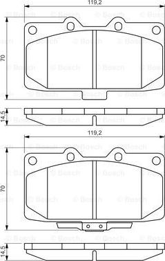 BOSCH 0 986 494 398 - Kit de plaquettes de frein, frein à disque cwaw.fr