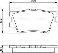 BOSCH 0 986 494 346 - Kit de plaquettes de frein, frein à disque cwaw.fr