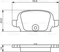 BOSCH 0 986 494 340 - Kit de plaquettes de frein, frein à disque cwaw.fr