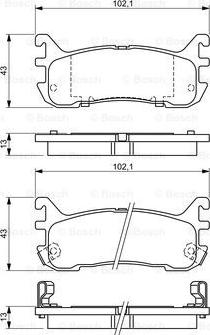 BOSCH 0 986 494 341 - Kit de plaquettes de frein, frein à disque cwaw.fr