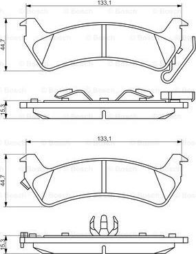 BOSCH 0 986 494 348 - Kit de plaquettes de frein, frein à disque cwaw.fr