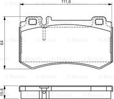 BOSCH 0 986 494 356 - Kit de plaquettes de frein, frein à disque cwaw.fr