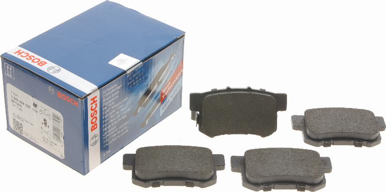 BOSCH 0 986 494 358 - Kit de plaquettes de frein, frein à disque cwaw.fr