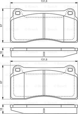 BOSCH 0 986 494 353 - Kit de plaquettes de frein, frein à disque cwaw.fr