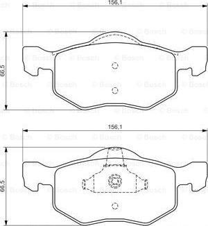 BOSCH 0 986 494 361 - Kit de plaquettes de frein, frein à disque cwaw.fr