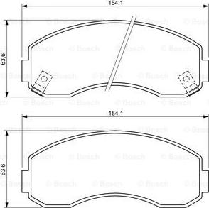 BOSCH 0 986 494 314 - Kit de plaquettes de frein, frein à disque cwaw.fr