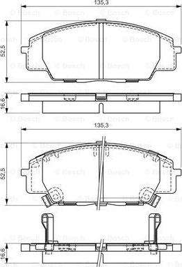 BOSCH 0 986 494 311 - Kit de plaquettes de frein, frein à disque cwaw.fr