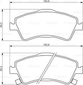 BOSCH 0 986 494 318 - Kit de plaquettes de frein, frein à disque cwaw.fr