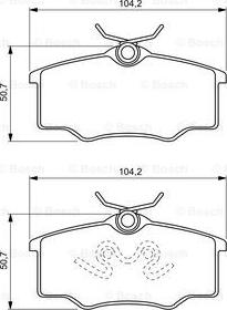 BOSCH 0 986 494 389 - Kit de plaquettes de frein, frein à disque cwaw.fr