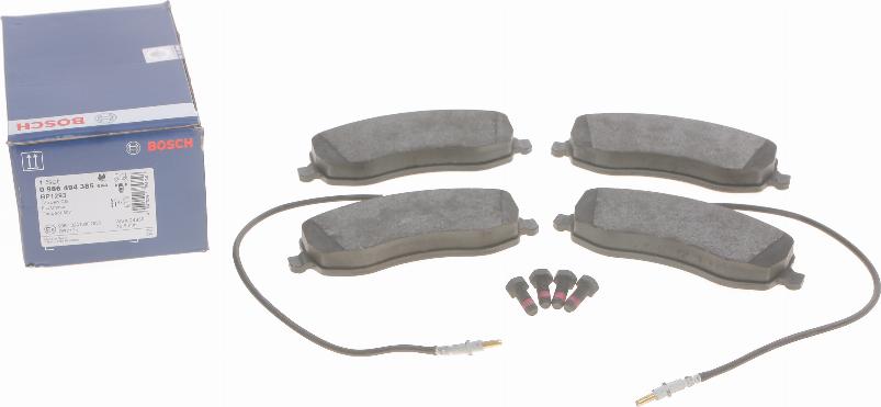 BOSCH 0 986 494 385 - Kit de plaquettes de frein, frein à disque cwaw.fr