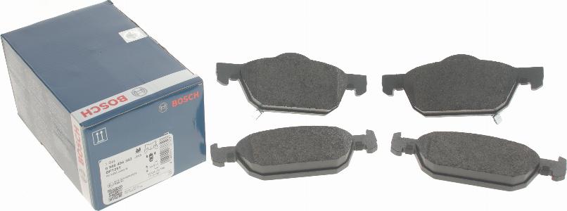 BOSCH 0 986 494 383 - Kit de plaquettes de frein, frein à disque cwaw.fr