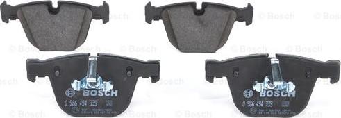 BOSCH 0 986 494 339 - Kit de plaquettes de frein, frein à disque cwaw.fr